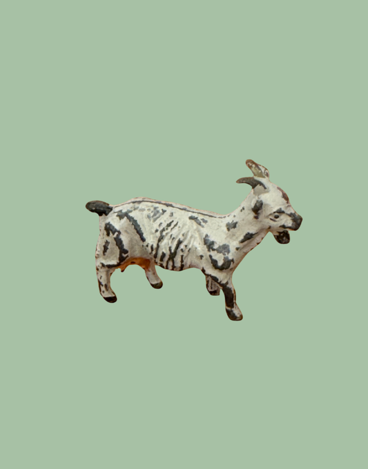 miniature hand painted lead Britains goat figurine