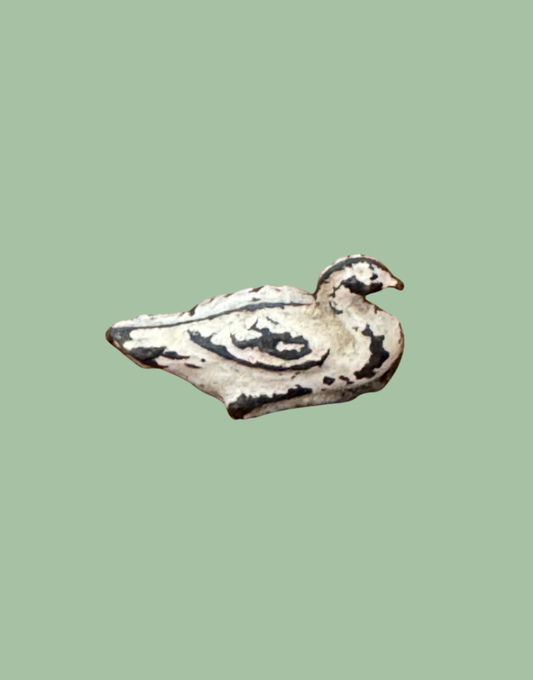 ead metal hollow cast miniature goose collectable