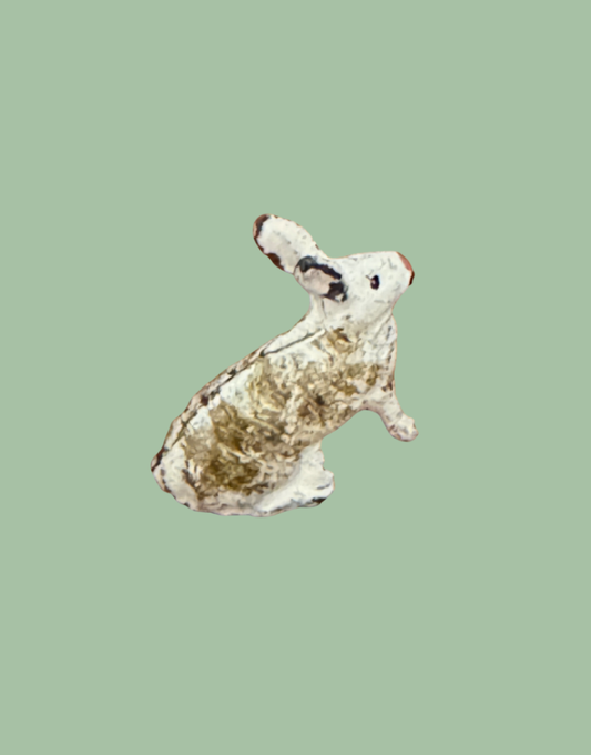 Expressive Vintage Britains Farm Animals Rabbit Lead Figurine