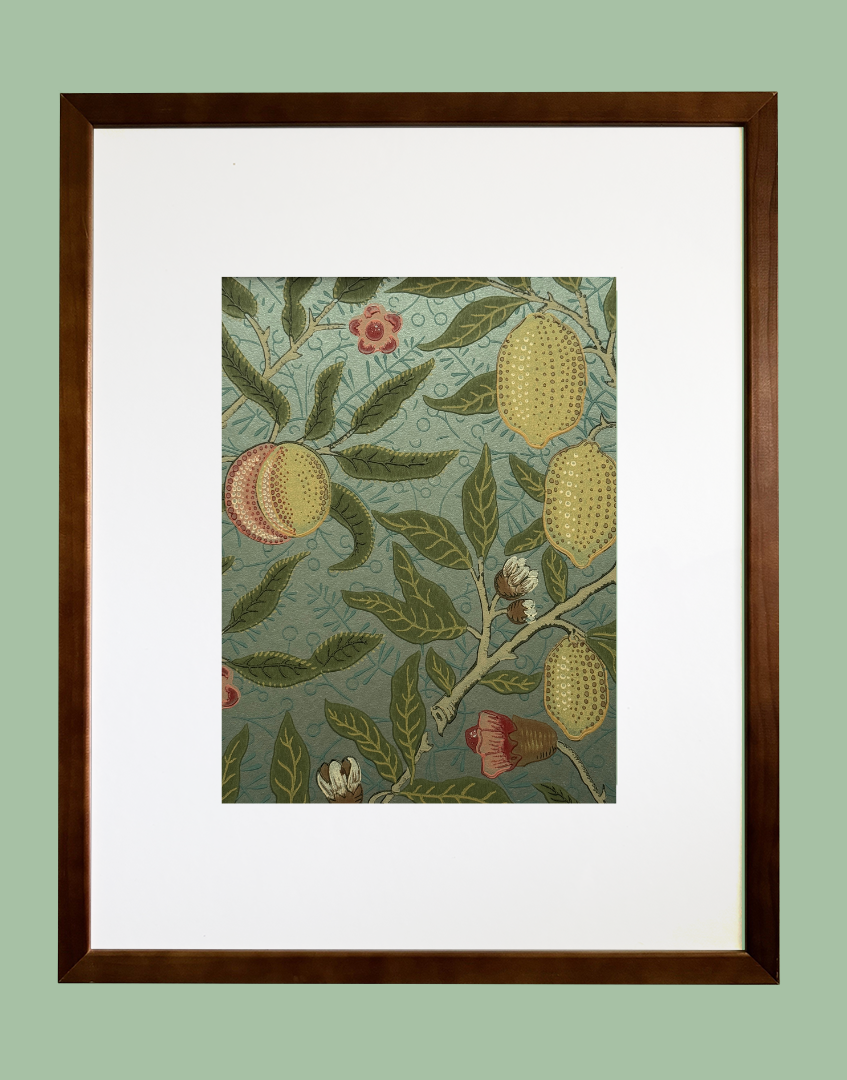 'Fruit - Slate & Thyme' William Morris Unique Framed Art