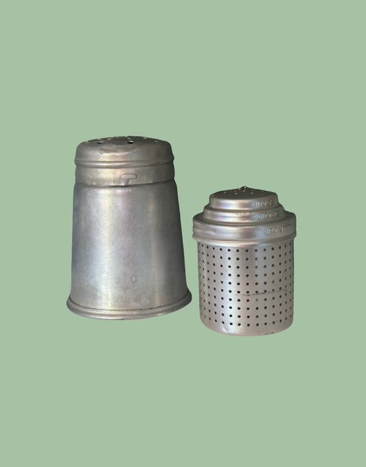 Vintage Tala Aluminium Sugar or Flour Dispensers 1950s Shaker Duo 