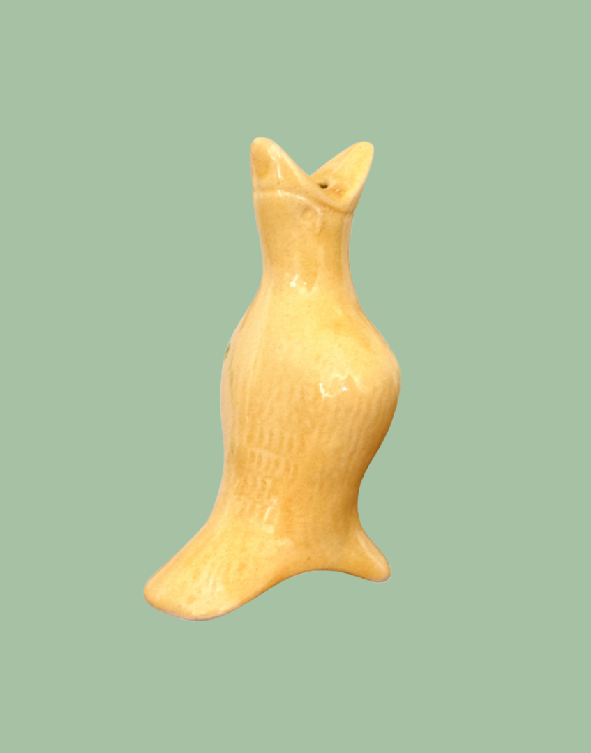 Charming Vintage Primrose Yellow Pie Funnel