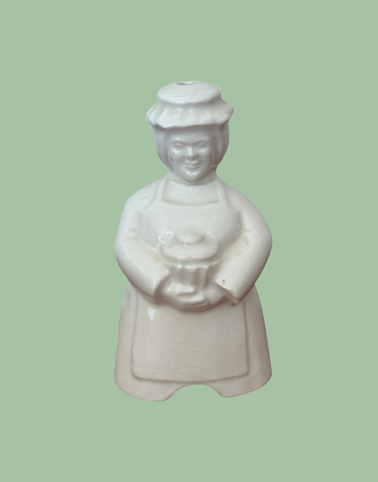 Taunton pottery pie vent female baker holding pie 