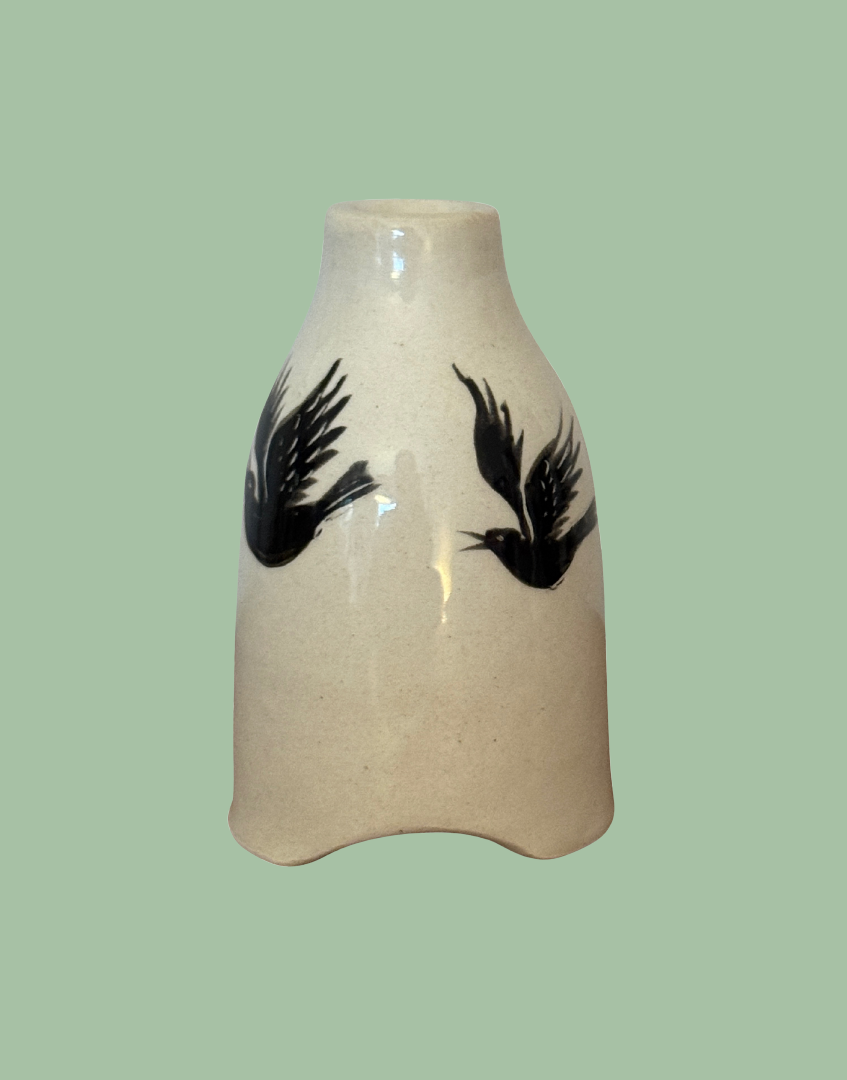 stuart bass blackbird ceramic devonshire pottery pie funnel