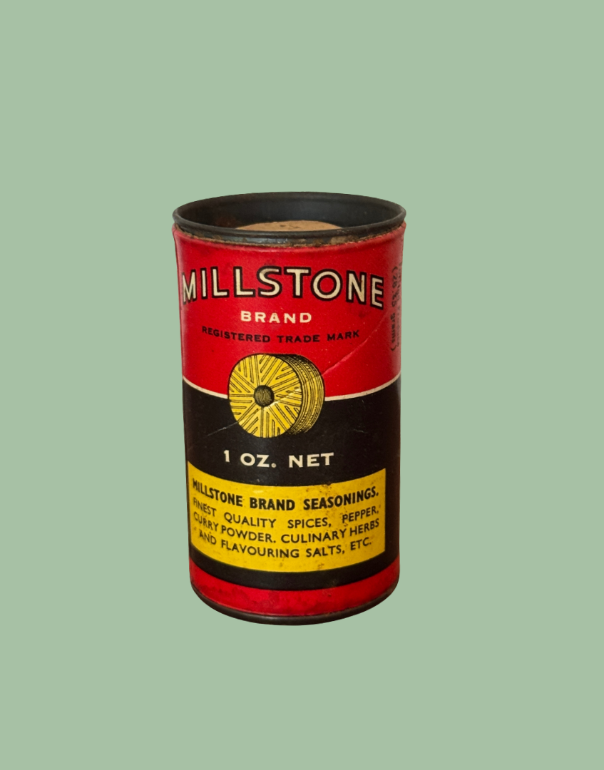 Millstone Whole Nutmegs Tin Typography 