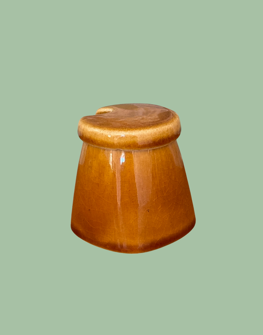 Lord Nelson Ware, Staffordshire Light Brown Ceramic Mustard Pot Collectable
