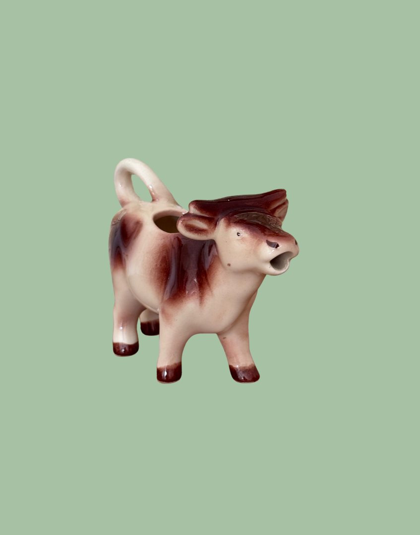 Collectable Vintage Ceramic Cow Creamer Farmhouse Decor