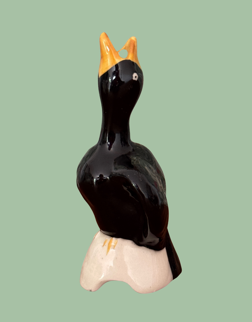 Midwinter Clarice Cliff design black bird  design ceramic pie funnel