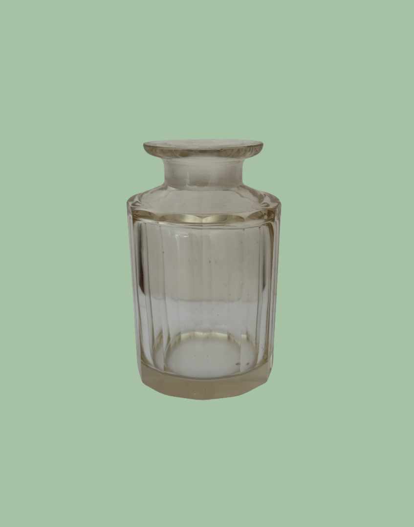 peach class vintage vanity bottle base