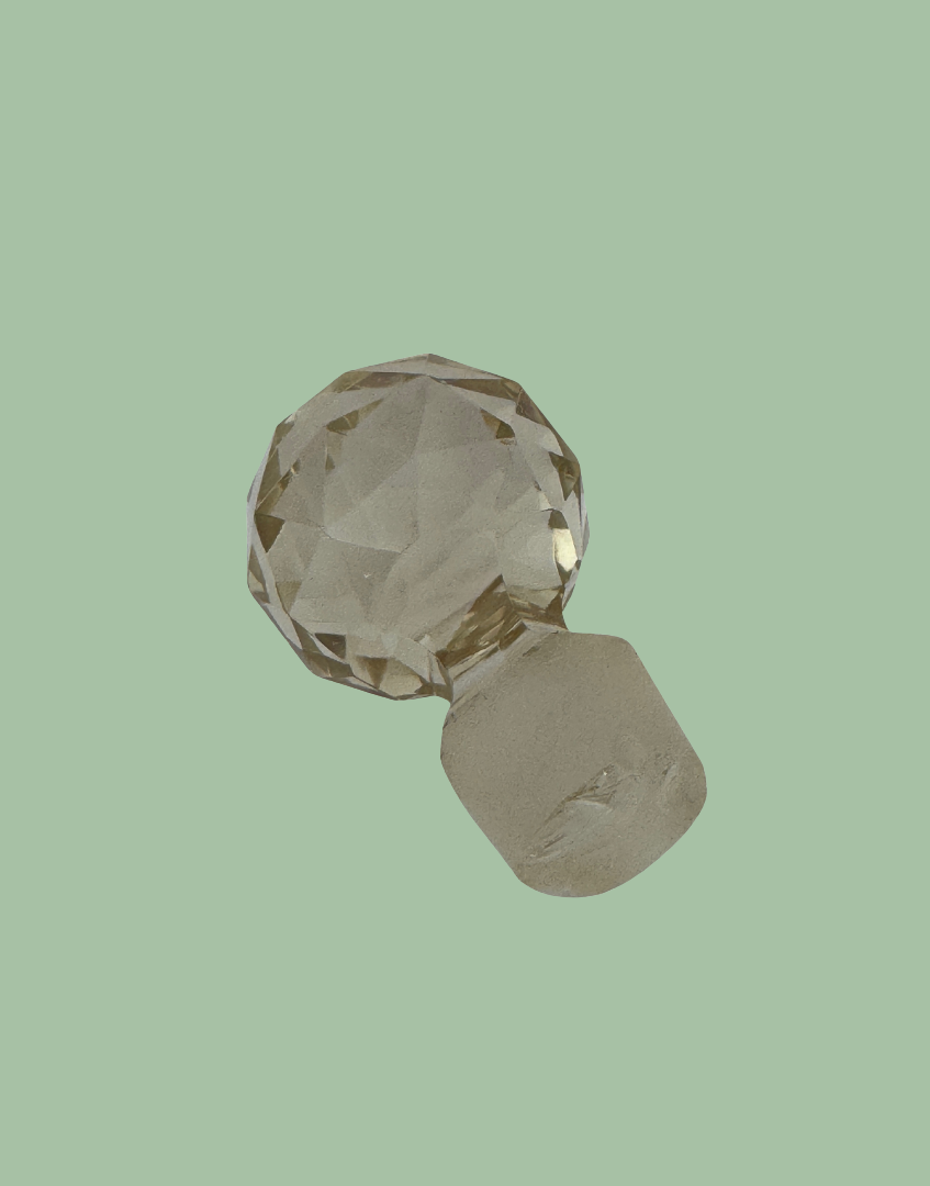 Light Peach Vanity Bottle Original Decorative Stopper