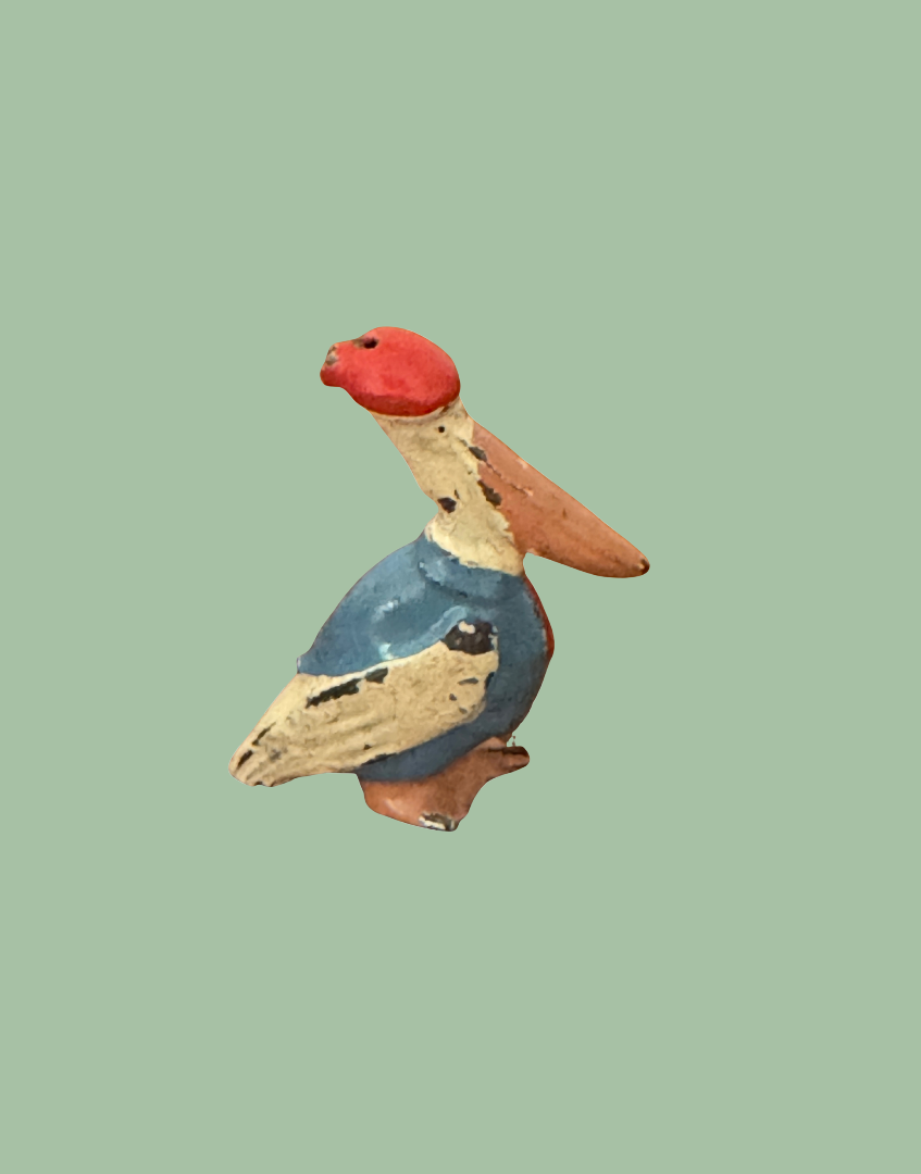 hollow cast brightly hand painted cadbury cococub minature lead figurine