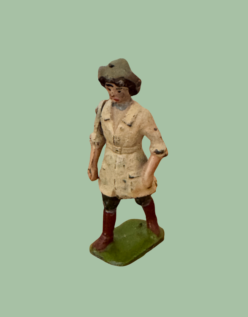 Britains 1920s Land Girl articulated arm lead farm figure from the Home Farm Series
