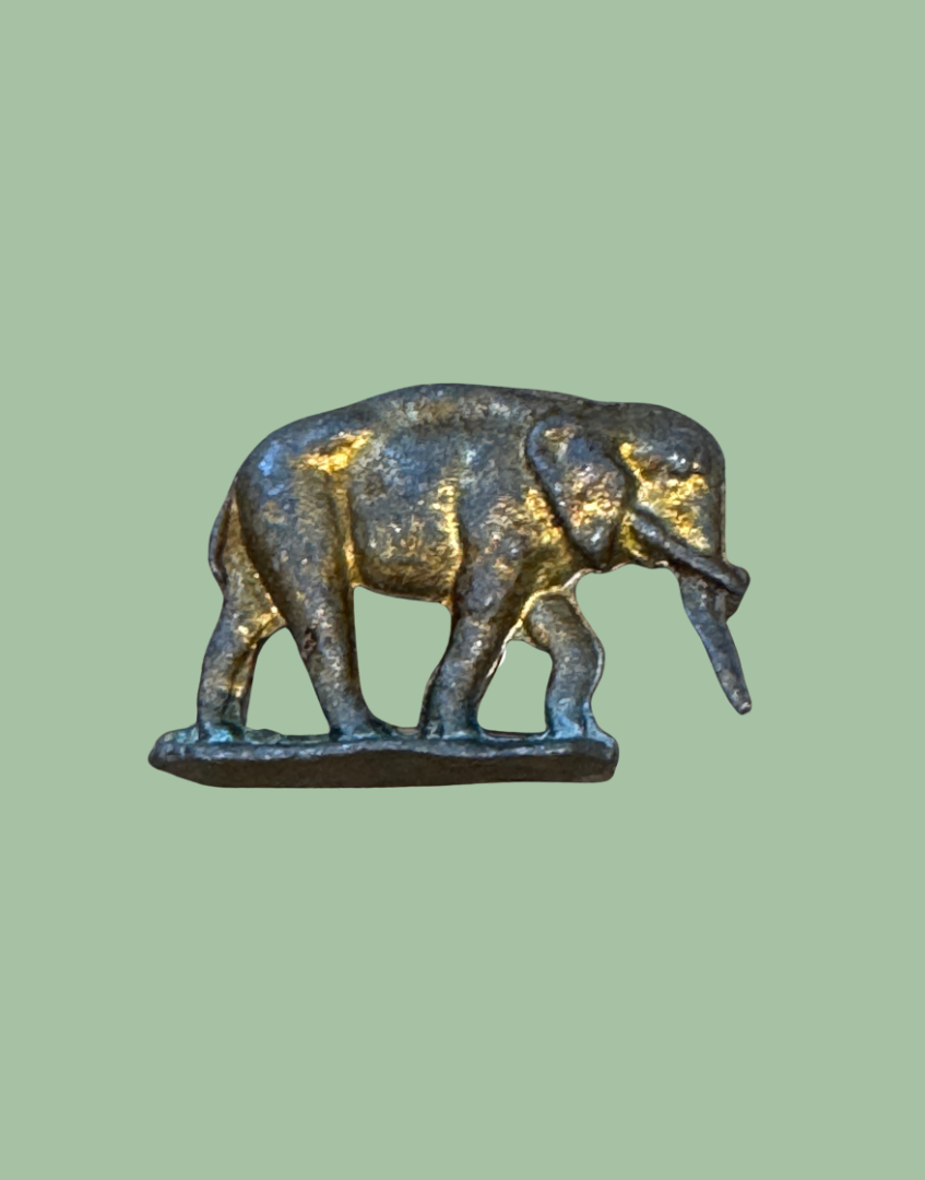 Britains Ltd Zoo Baby Elephant Lead Toy with Soft Pink-Gold Patina