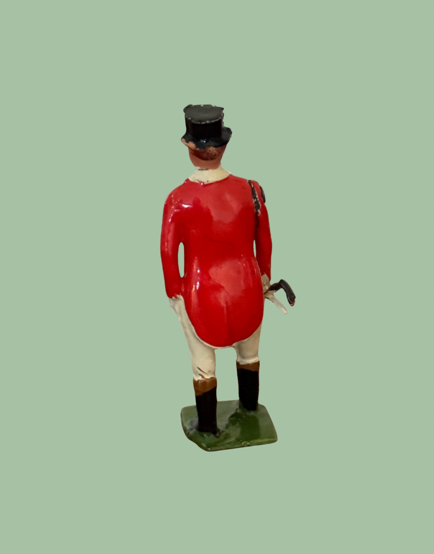 1936 Britains Circus Ringmaster & Two Horses Lead Figure Set