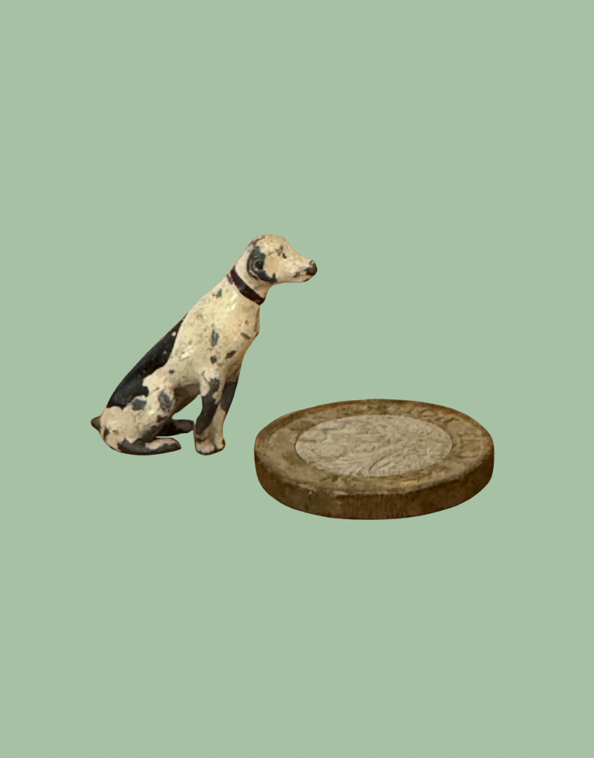 1920s Britains Sitting Dog Tiny Lead Farm Figure