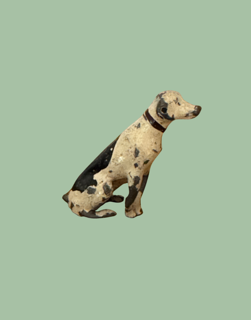 1920s Britains Sitting Dog Tiny Lead Farm Figure