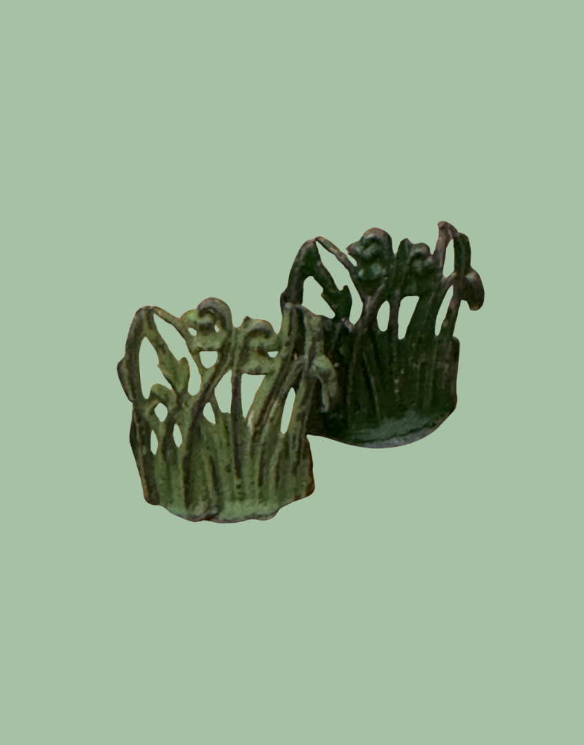 1920s Britains Green Pond Foliage Lead Farm Accessories Pair