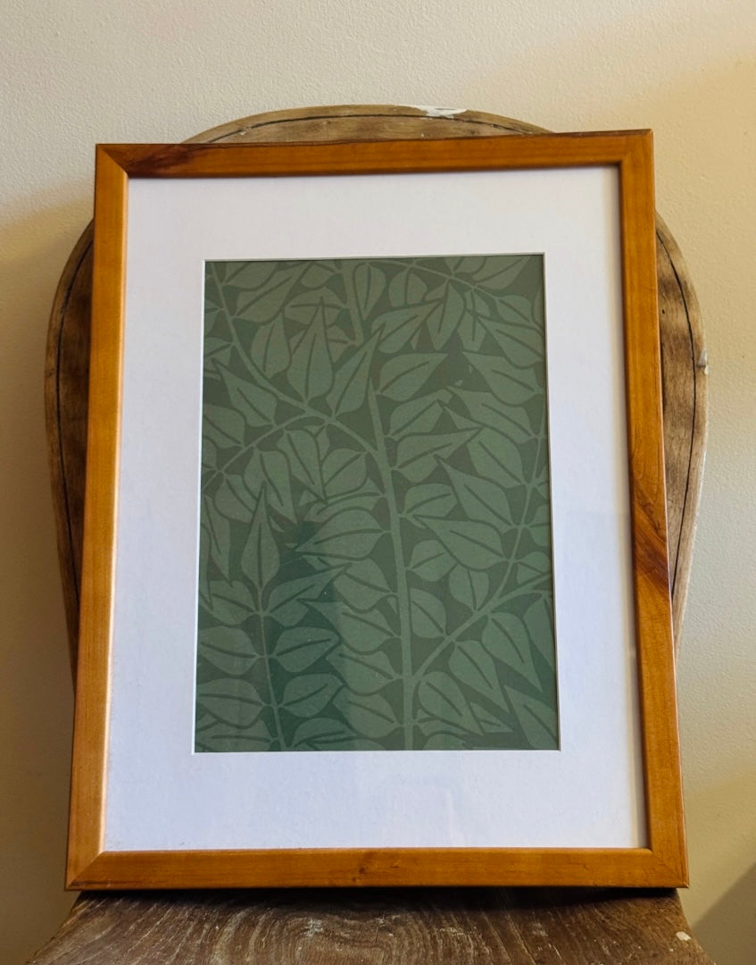 Branch in Forest William Morris Framed Foliage Wall Art