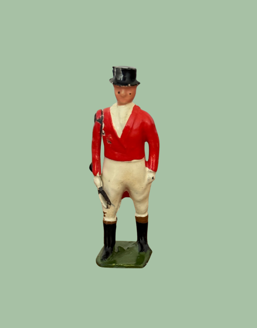 1936 Britains Circus Ringmaster & Two Horses Lead Figure Set