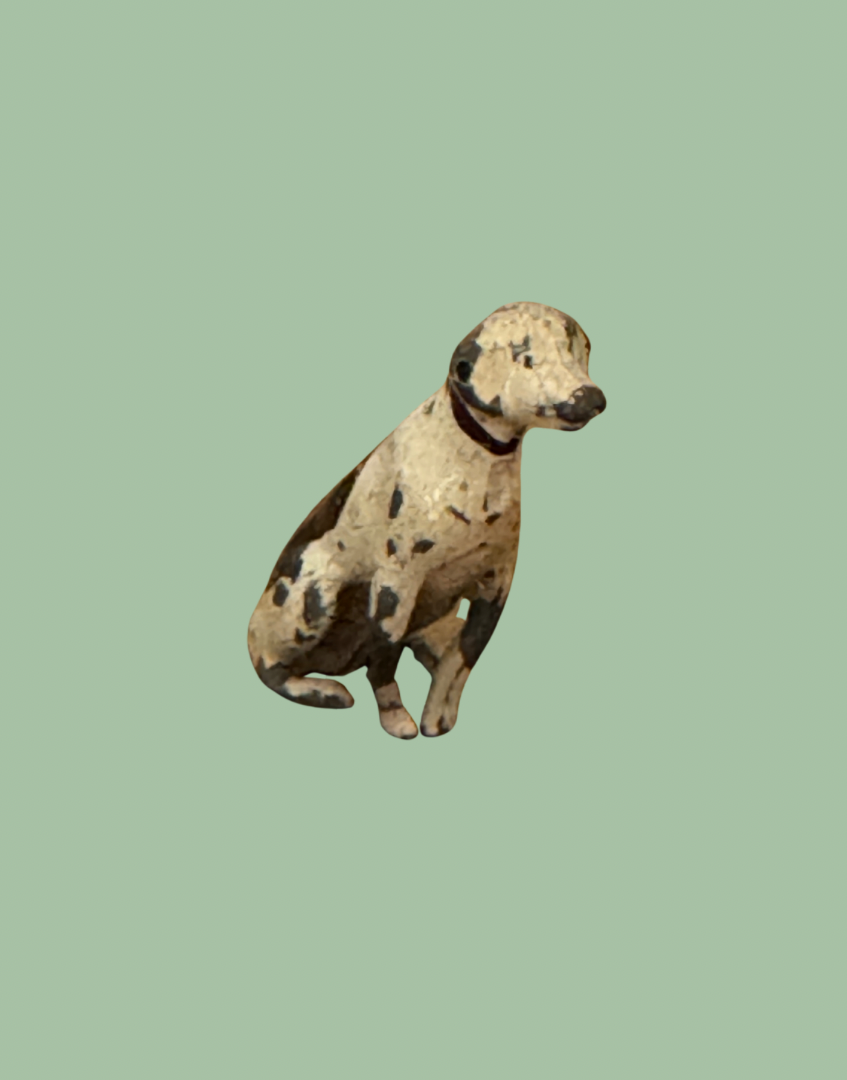 1920s Britains Sitting Dog Tiny Lead Farm Figure