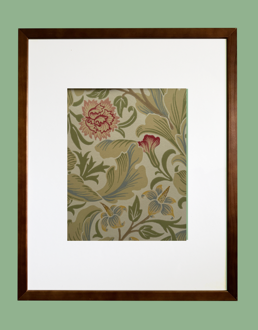 ‘Leicester – Marble & Rose’ Morris & Co. Floral Heritage Wall Art | Framed William Morris Archive Print Wall Decor