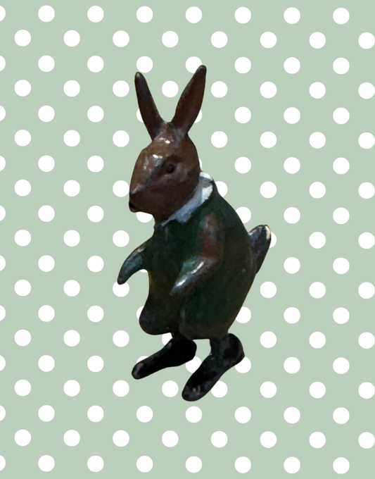 ‘Brother Rabbit’ Adorable Miniature Cococub Figurine | Rare 1930s Collectible Lead Toy