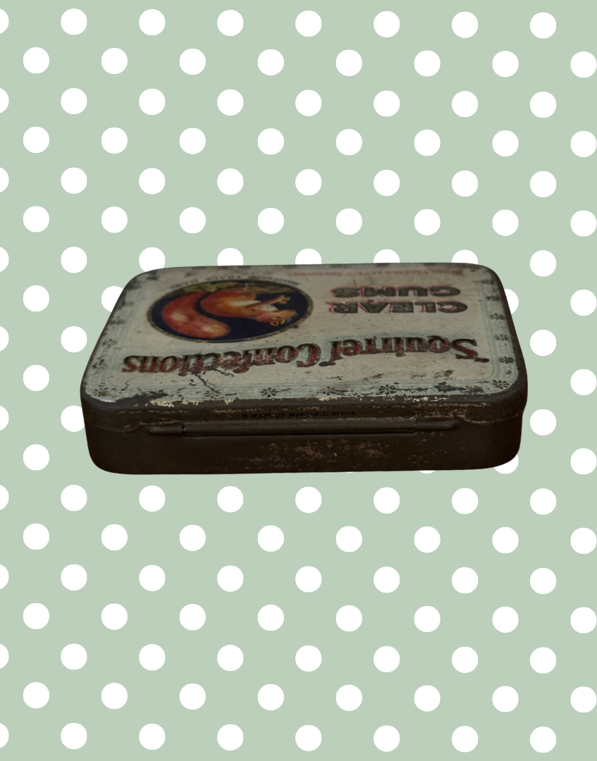 Characterful Vintage Squirrel Confections Tin | 1930s Stockport Confectionery Collectable