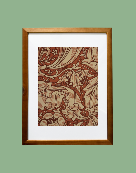 Bachelor’s Button – Russet | William Morris Botanical Autumnal Collection Framed Wall Art