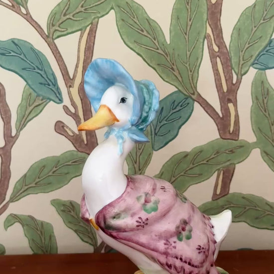 Beswick Jemima Puddle Duck figurine showing hand painted detail and glazed ceramic finish