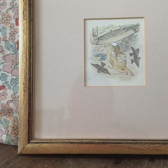 Pickwick Gallery Endearing Antique Beatrix Potter Framed Print – The Tale of Peter Rabbit, 1908