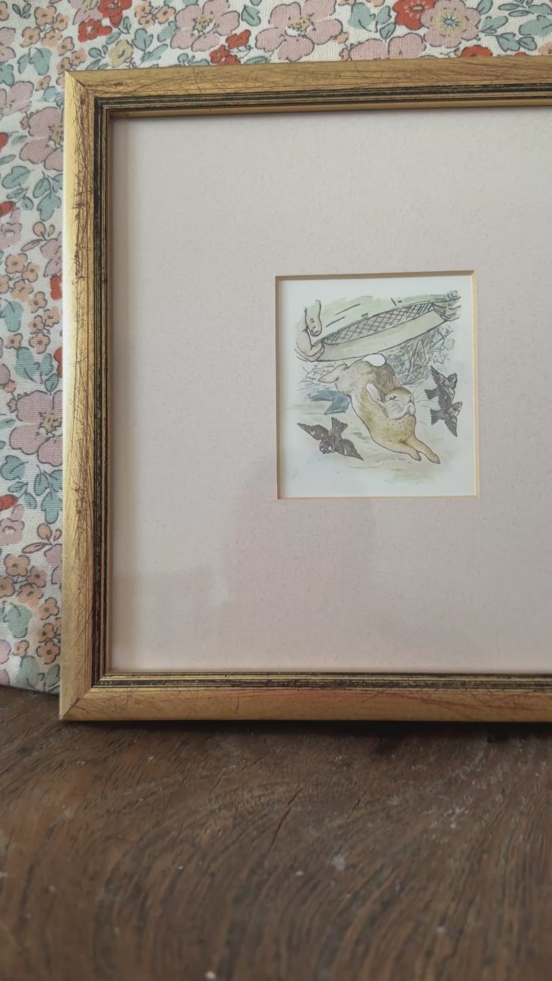 Pickwick Gallery Endearing Antique Beatrix Potter Framed Print – The Tale of Peter Rabbit, 1908