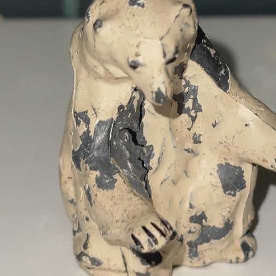 Britains Ltd Zoo Polar Bear | 1940s Hand-Painted Lead Animal Figurine Christmas Collectable