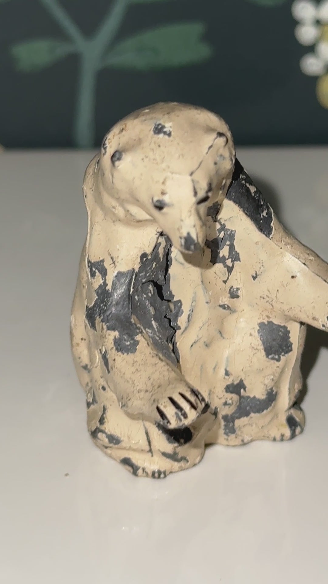 Britains Ltd Zoo Polar Bear | 1940s Hand-Painted Lead Animal Figurine Christmas Collectable