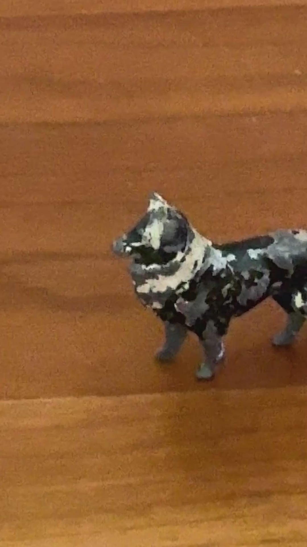 Miniature Charming Traditional Black and Cream Working Farm Dog | 1920s Britains Lead Collectible