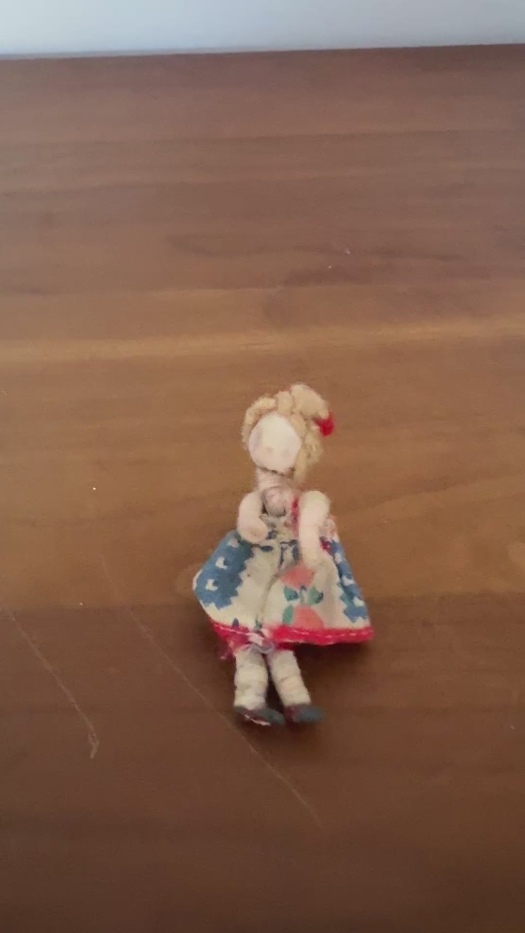 Rare Antique Dollhouse Lady Figure | Caco-Era Composition Head & Metal Shoes Doll Collectable