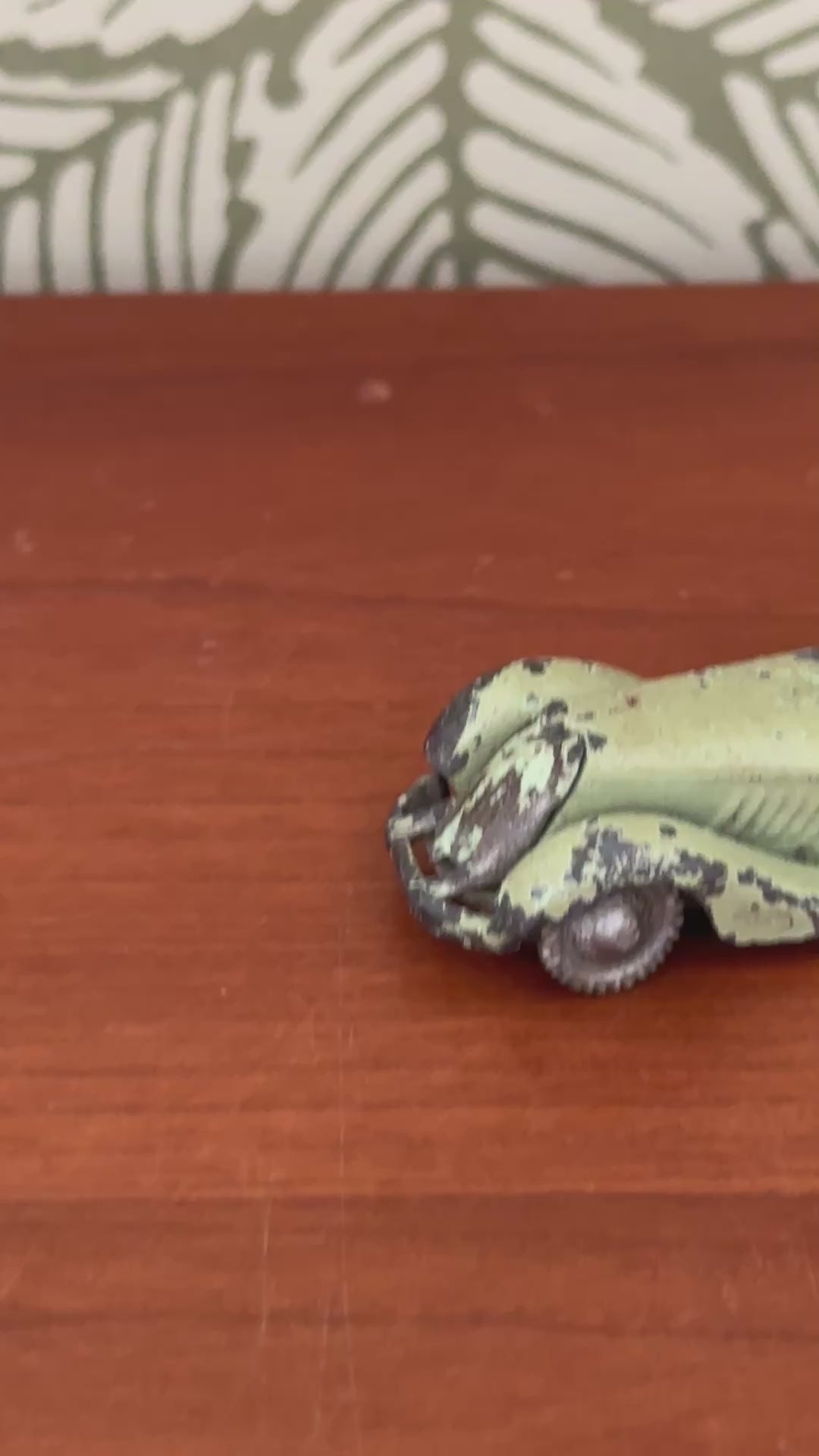 Vintage British toy vehicle styled for display shelf