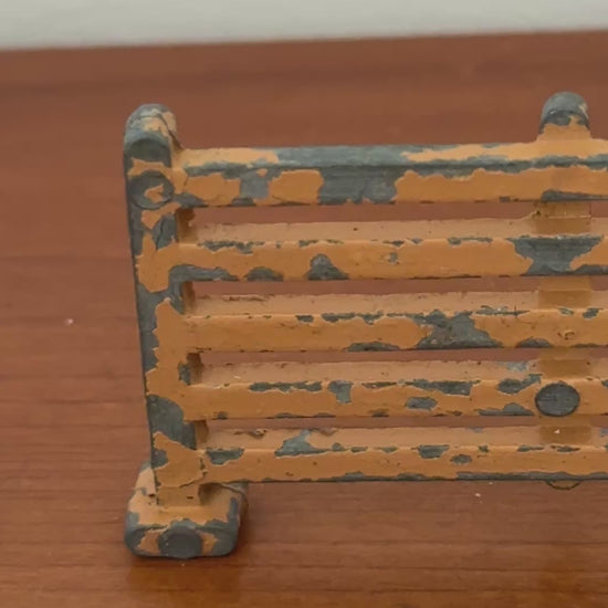 close up of britains antique farm gate accessory