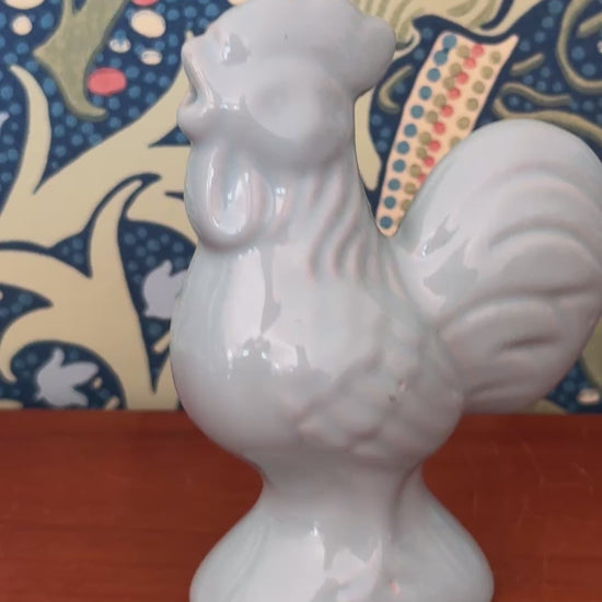 close up of vintage bird shaped baking tool