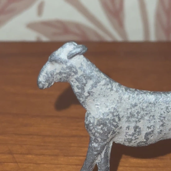1950s Miniature Britains Grey Flat Silhouette Goat Figurine