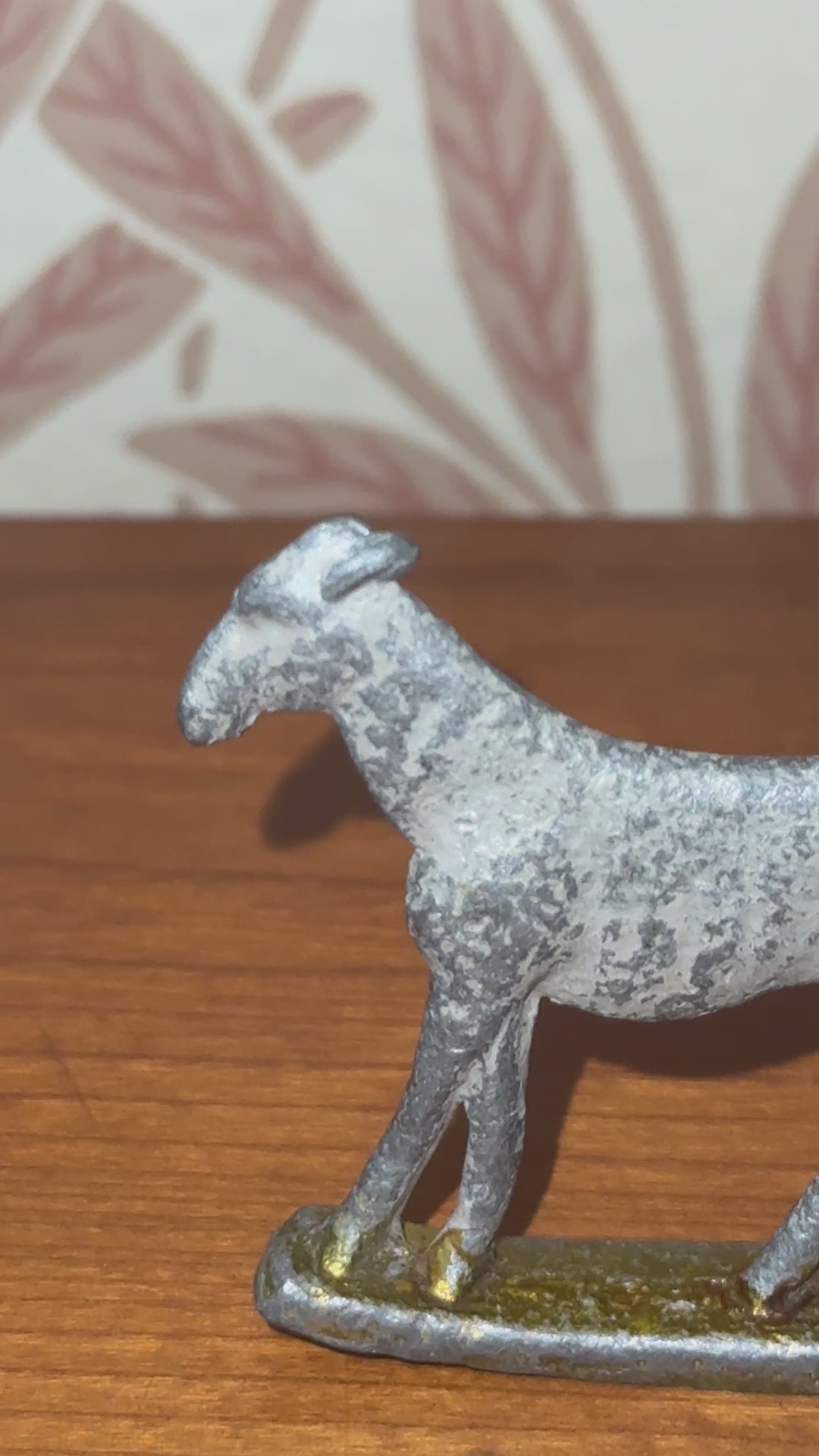1950s Miniature Britains Grey Flat Silhouette Goat Figurine