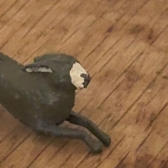 Britains Ltd Cast Lead Hare | Vintage 1920s Painted Farm Animal Figurine Miniature Collectable