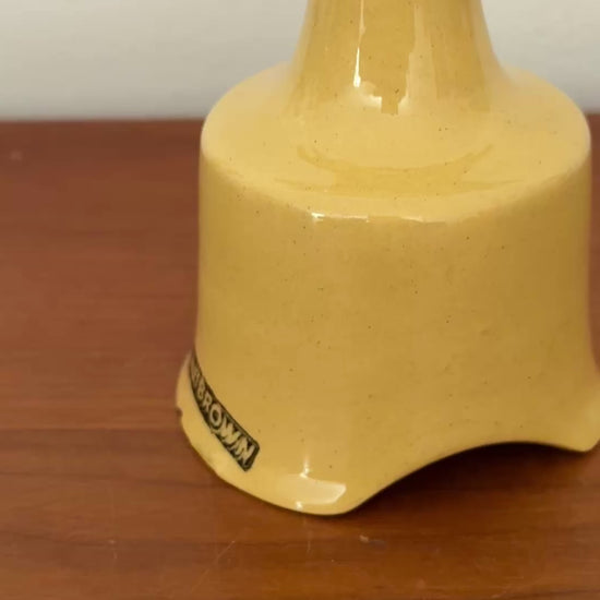Traditional Nutbrown ironstone pie funnel for vintage baking and kitchen displays.