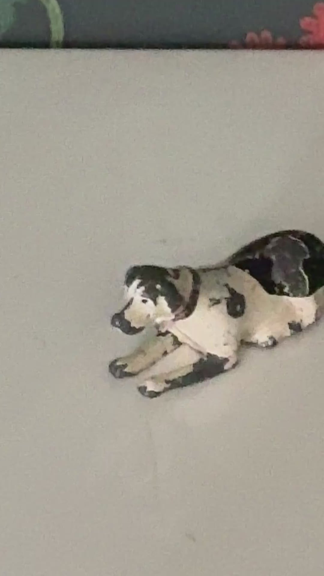Rare Britains Ltd Sitting Miniature Dog Toy Lead Toy Figurine | Black & White 1920s Collectable