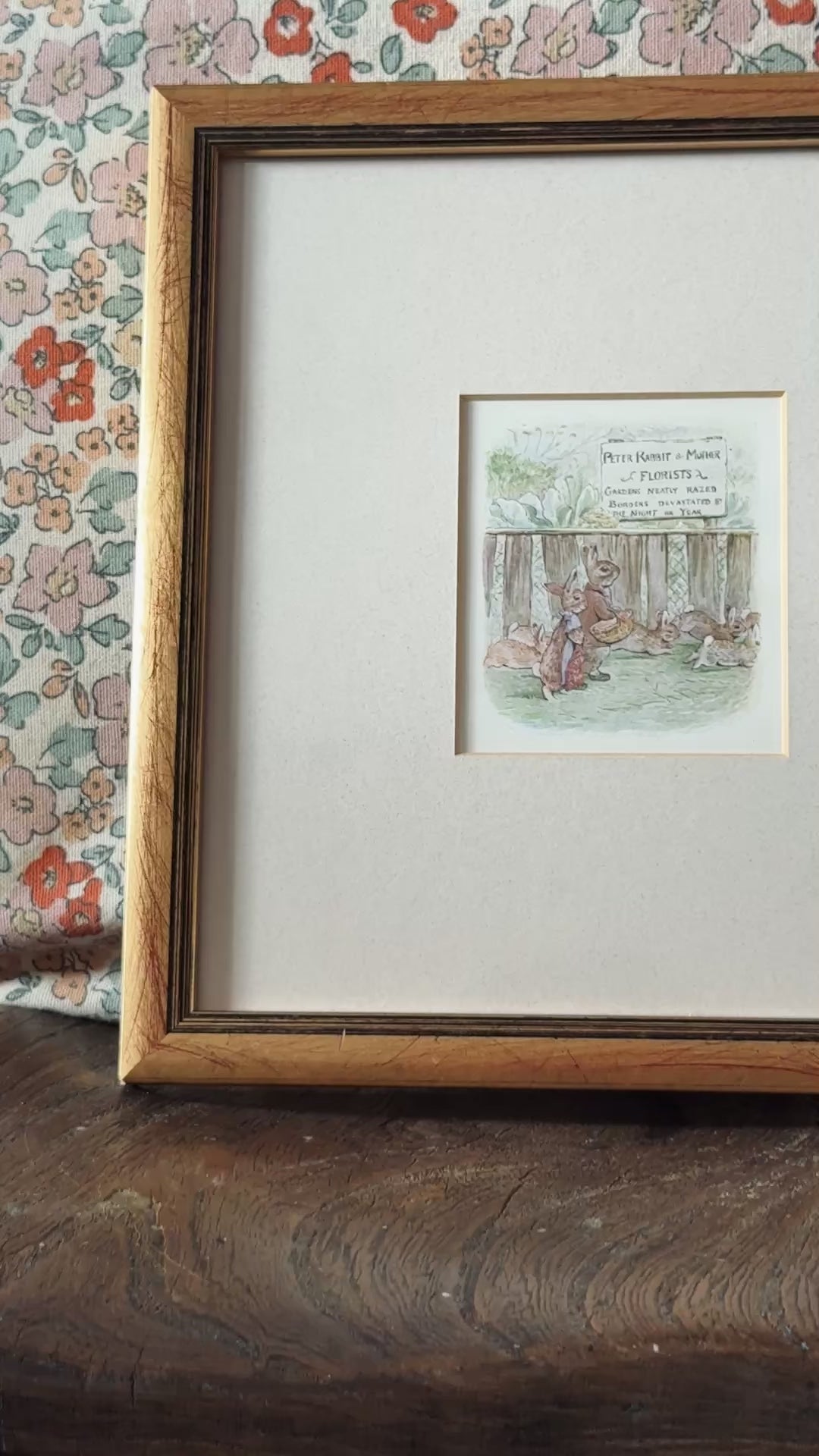 Pickwick Gallery Antique Beatrix Potter Charming Framed Print – The Tale of the Flopsy Bunnies, 1909