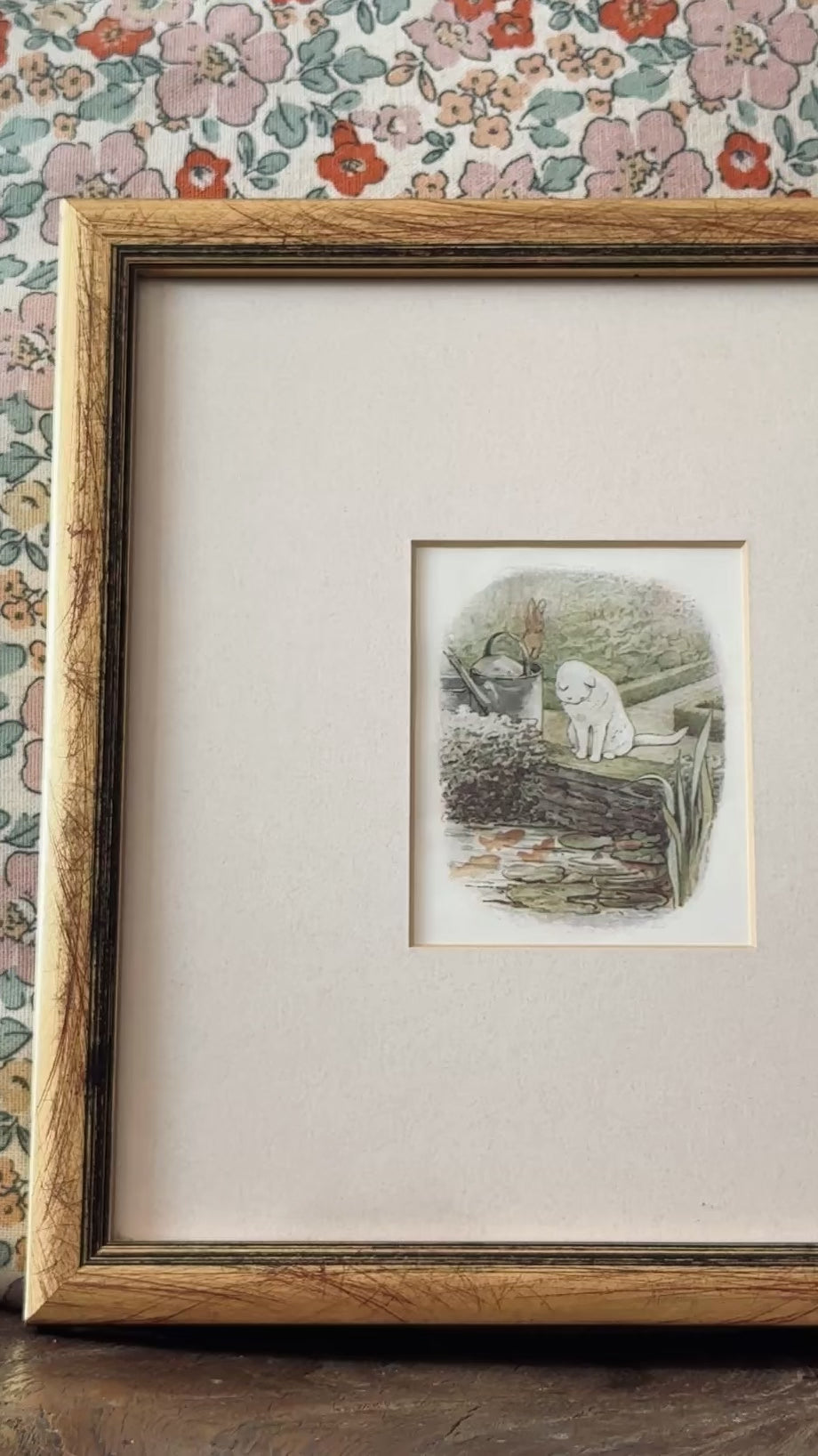 Pickwick Gallery Delightful Antique Beatrix Potter Framed Print – The Tale of Peter Rabbit, 1912