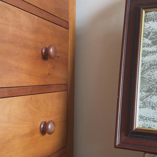 Sanderson Charcoal and Cream Woodland Toile classic print in intage wood and gold frame.