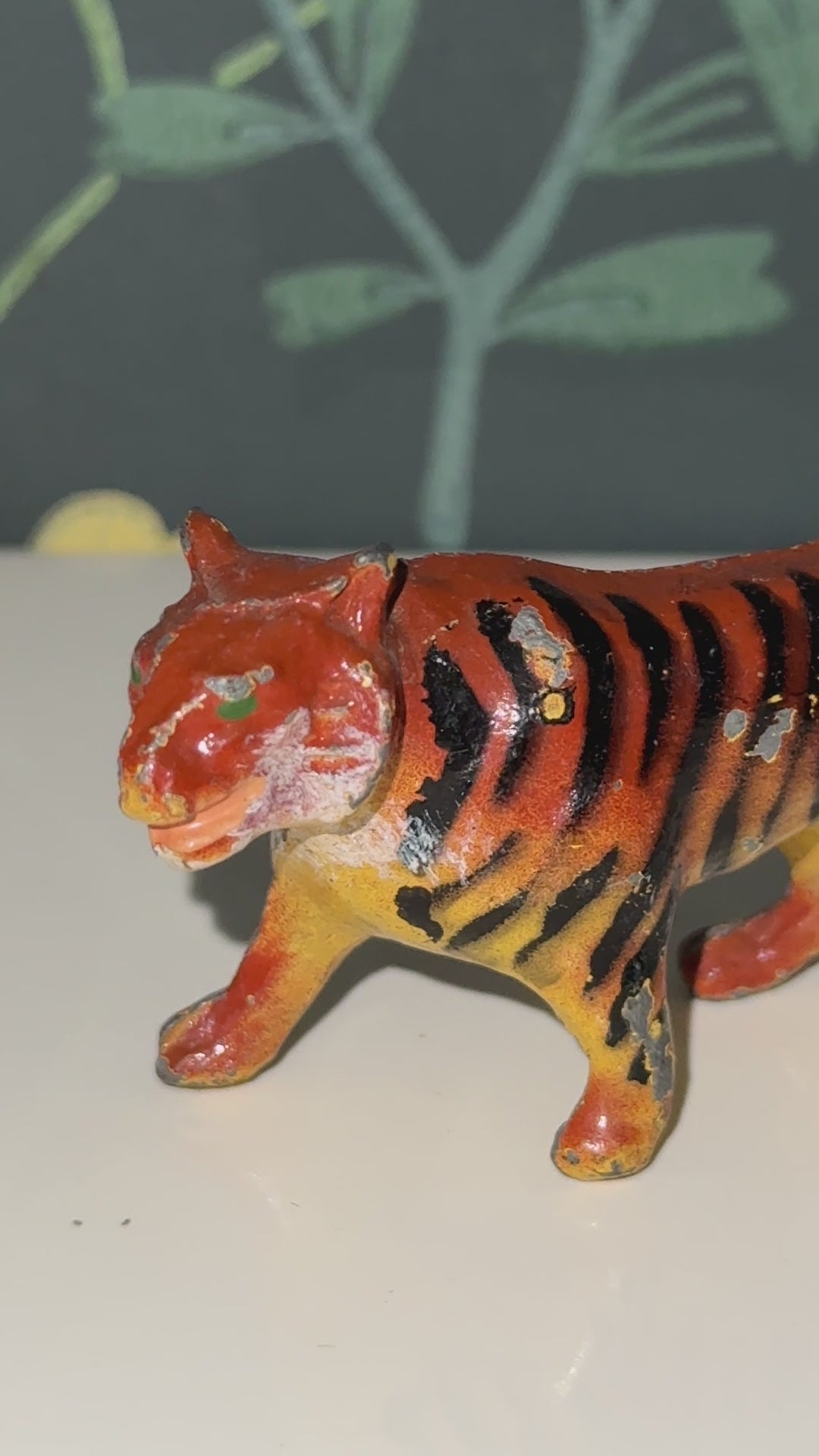 Britains Ltd Zoo Collection Tiger | Vintage Lead Figurine 1940s Collectable Hand Painted Lead Figurine