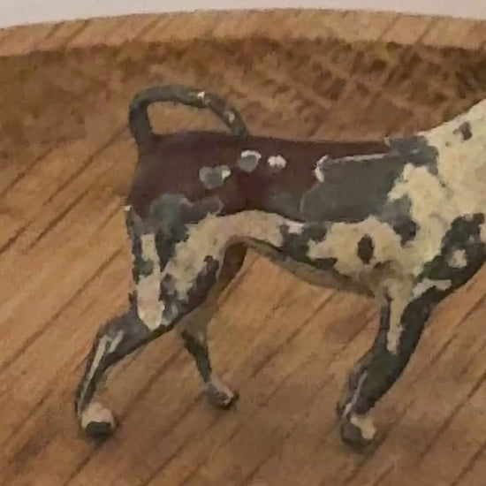 Britains Ltd Cast Lead Dog | Vintage 1920s Painted Farm Animal Toy Collectable