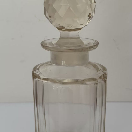 Medium Pretty Vintage Cut Glass Perfume Decanter Collectable