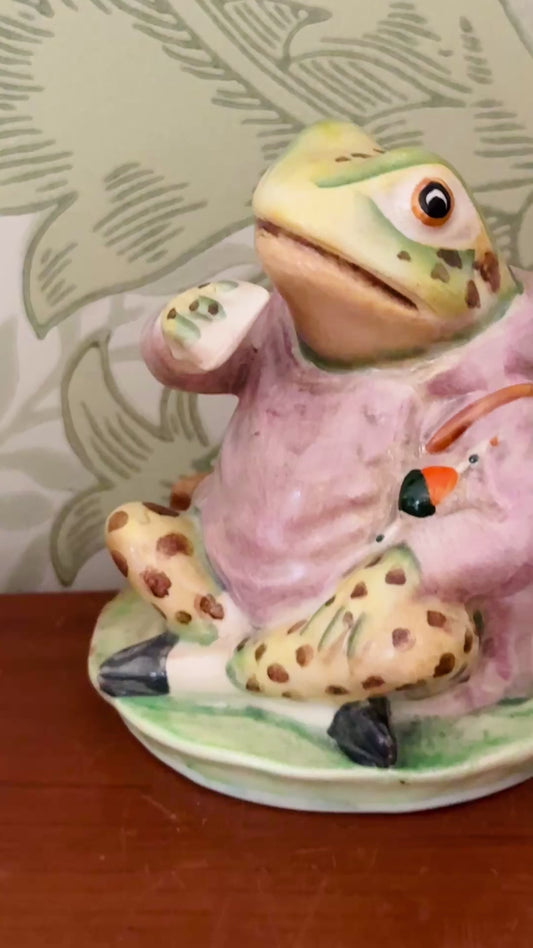 Vintage Beswick Jeremy Fisher Figurine, Beatrix Potter First Version